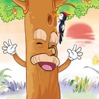 The Woodpecker And The Big Tree